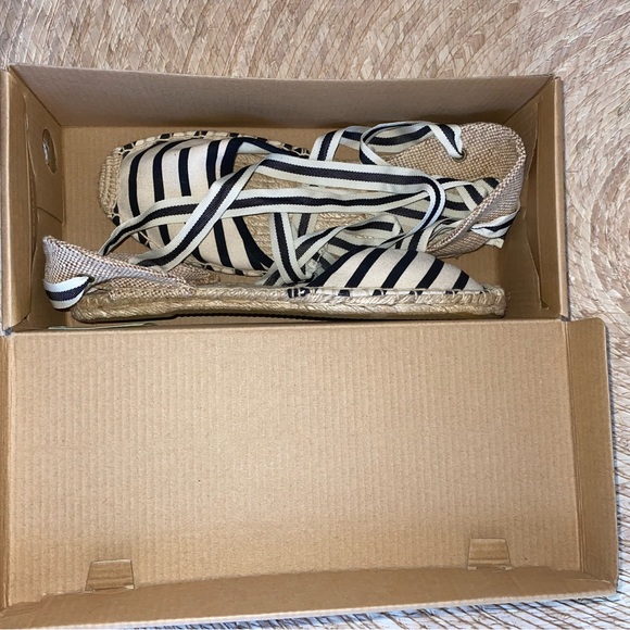 Soludos Striped Canvas Espadrille - Size 8.5 - Picture 8 of 10